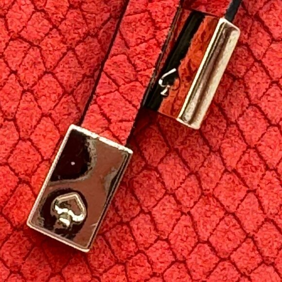 Kate Spade Red Python Elsie Exotic Street Meriwether Tote Bag - Picture 3 of 11